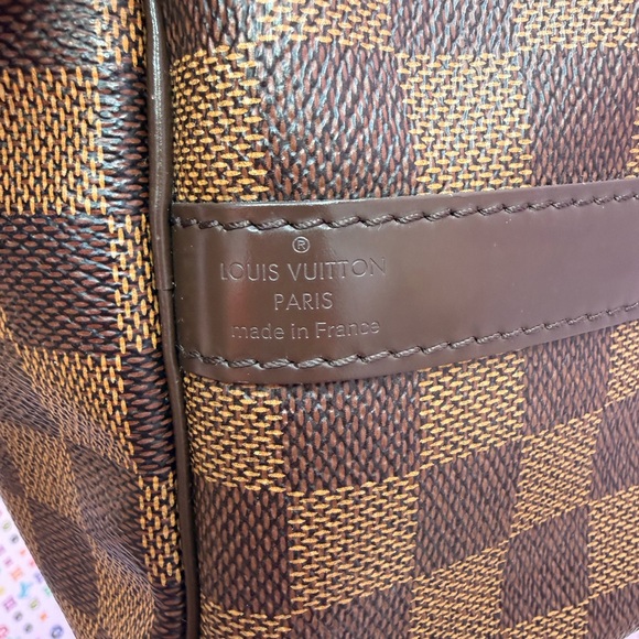 Authentic Louis Vuitton Damier Ebene Speedy 35 Bandouliere - Picture 15 of 17
